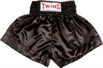 Twins Thai Style Trunks Solid Black